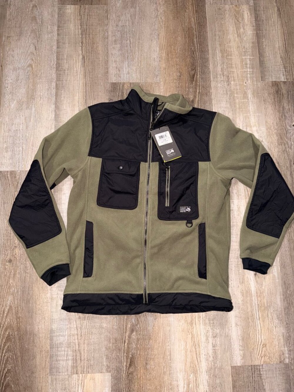 Mountain Hardwear Mens First Tracks Fleece Full Zip Jacket, Small, Green, $140